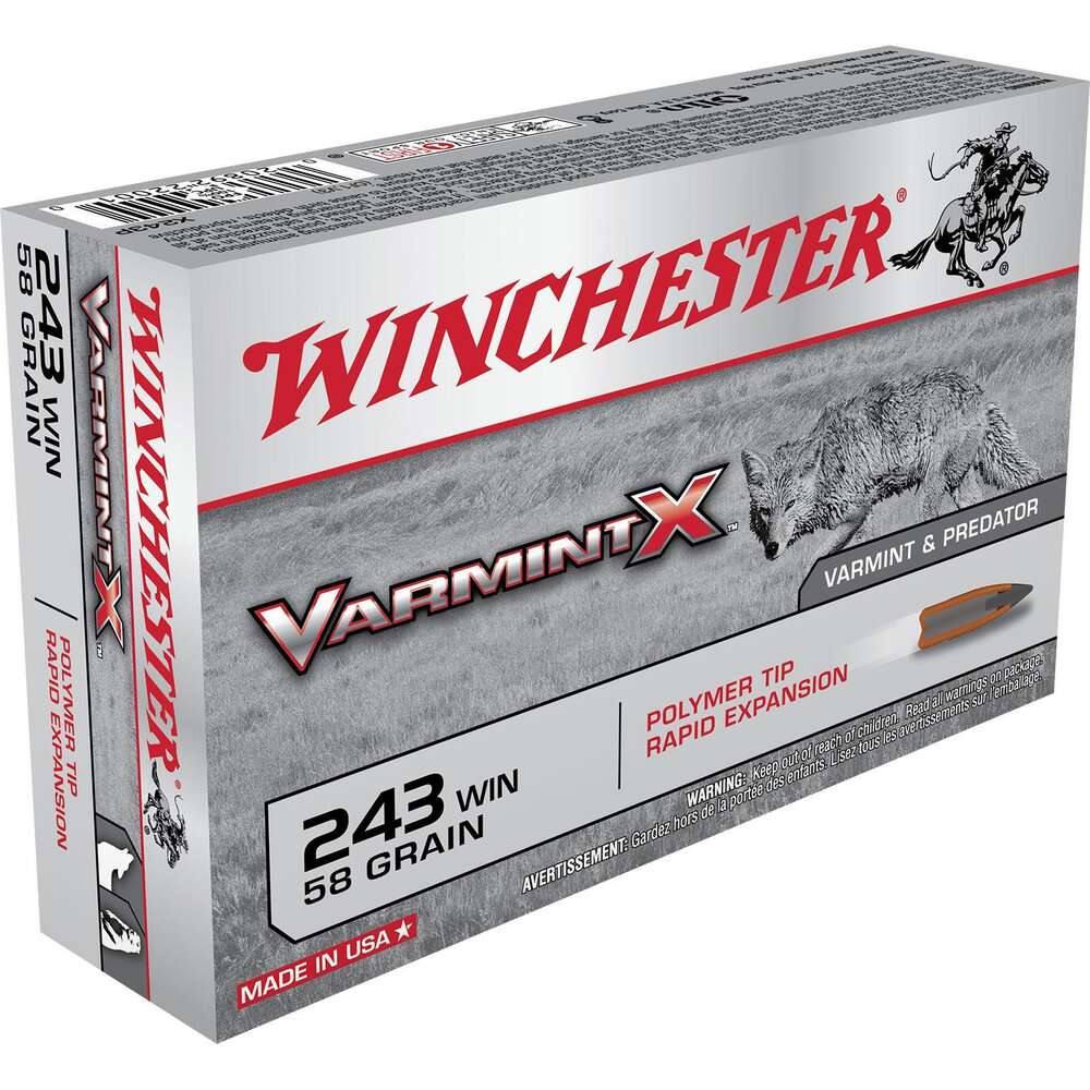 Ammunition Winchester Ammunition Ready Series 243Win 243 WIN. 58GR VARMINT-X 20RD